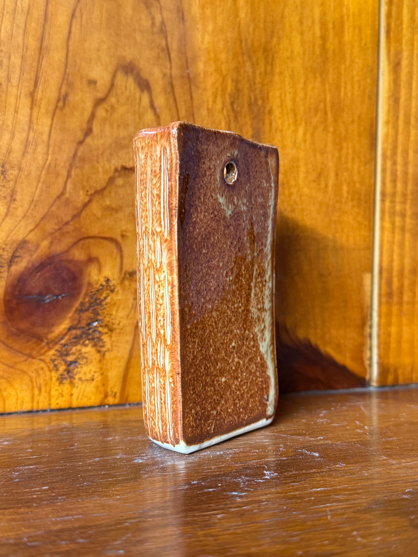 Carved Mini Hanging Wall Vase