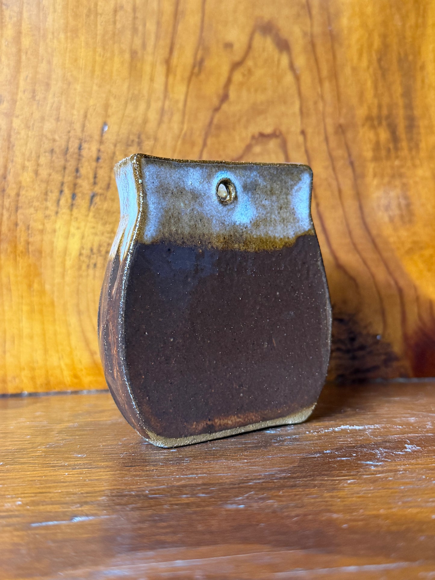 Carved Mini Hanging Wall Vase