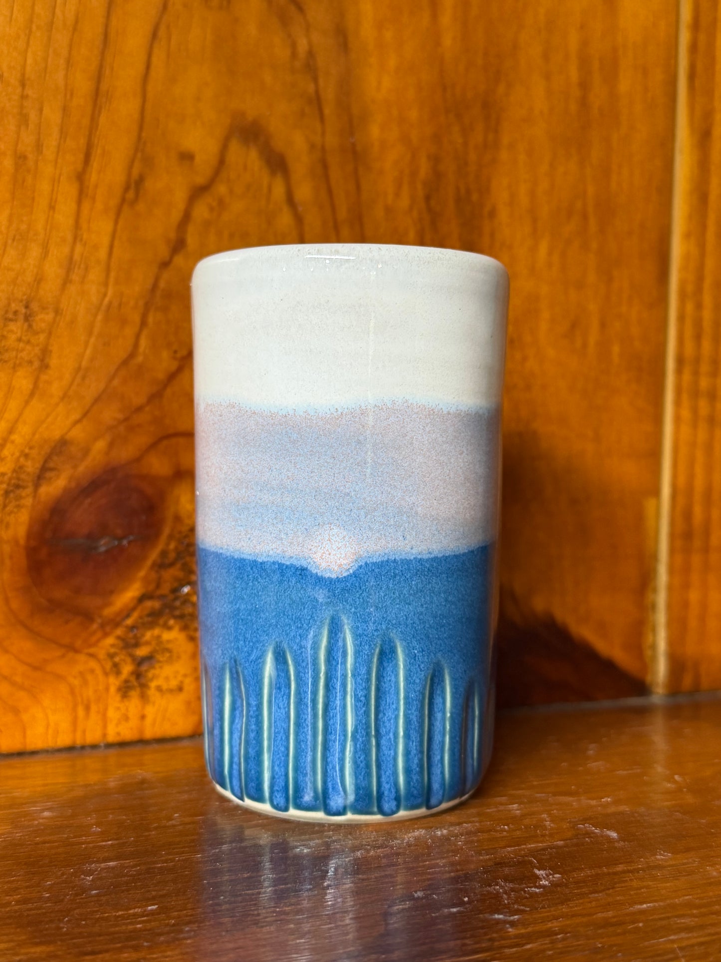 Carved Mini Hanging Wall Vase