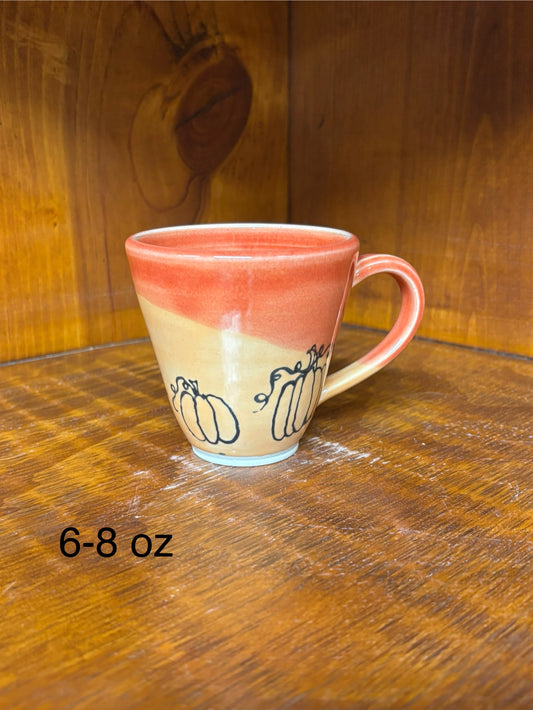 Pumpkin teacup