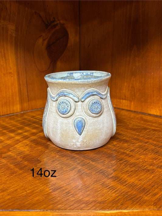 Capri Blue Owl Mug