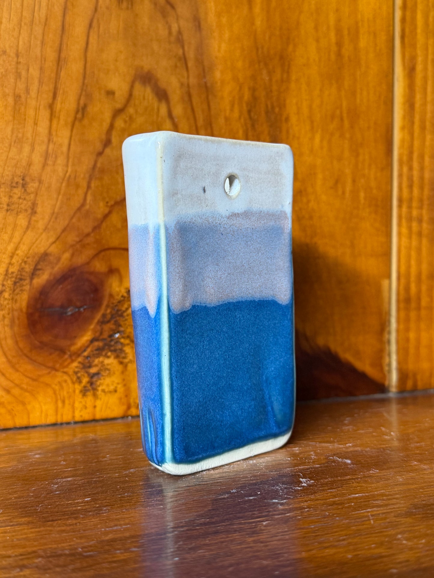 Carved Mini Hanging Wall Vase