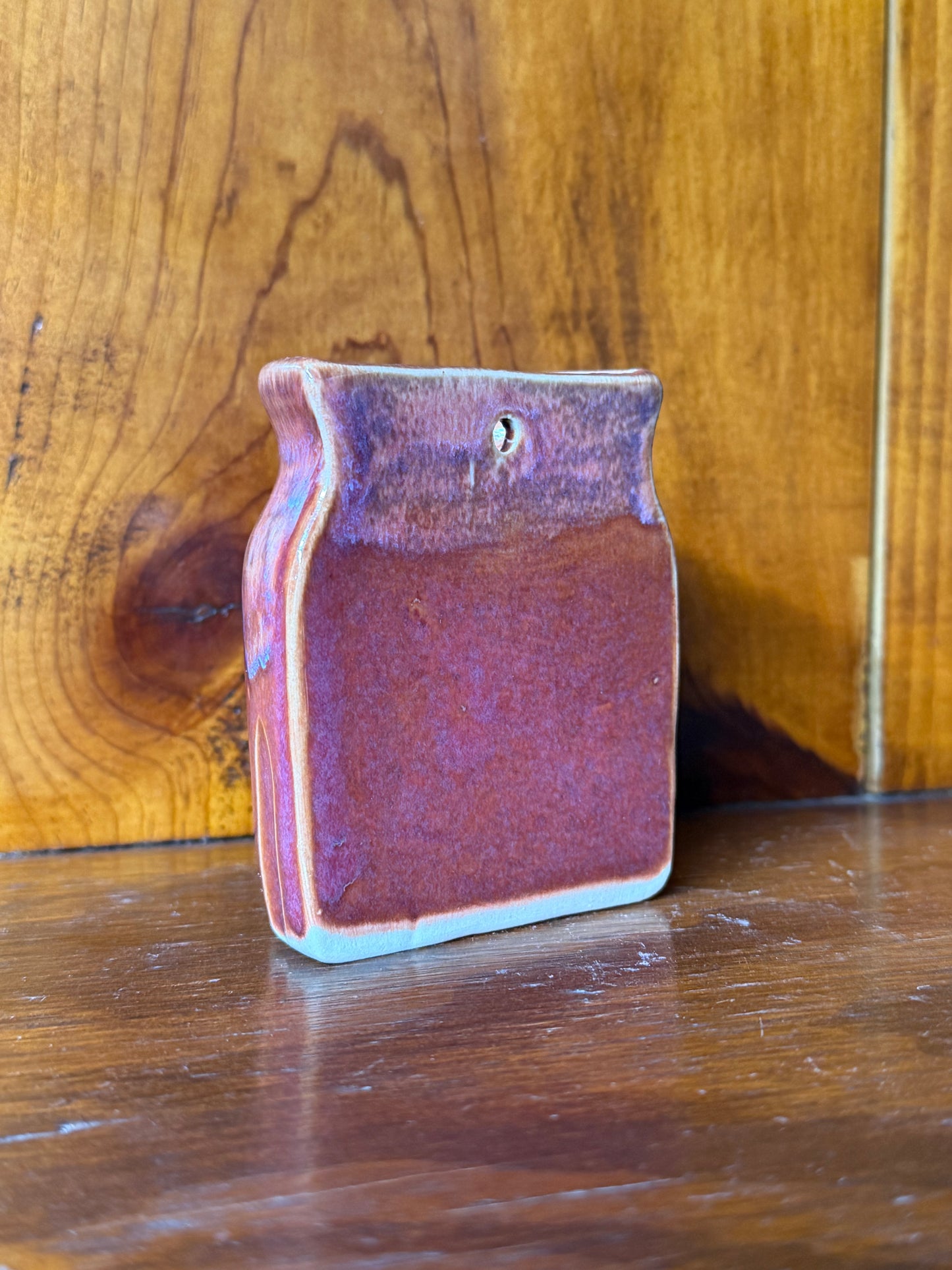 Carved Mini Hanging Wall Vase