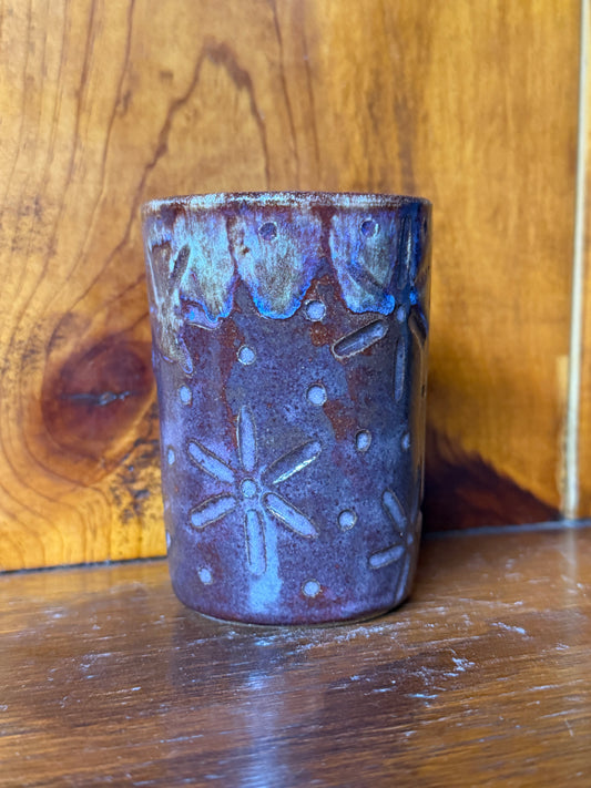 Carved Mini Hanging Wall Vase
