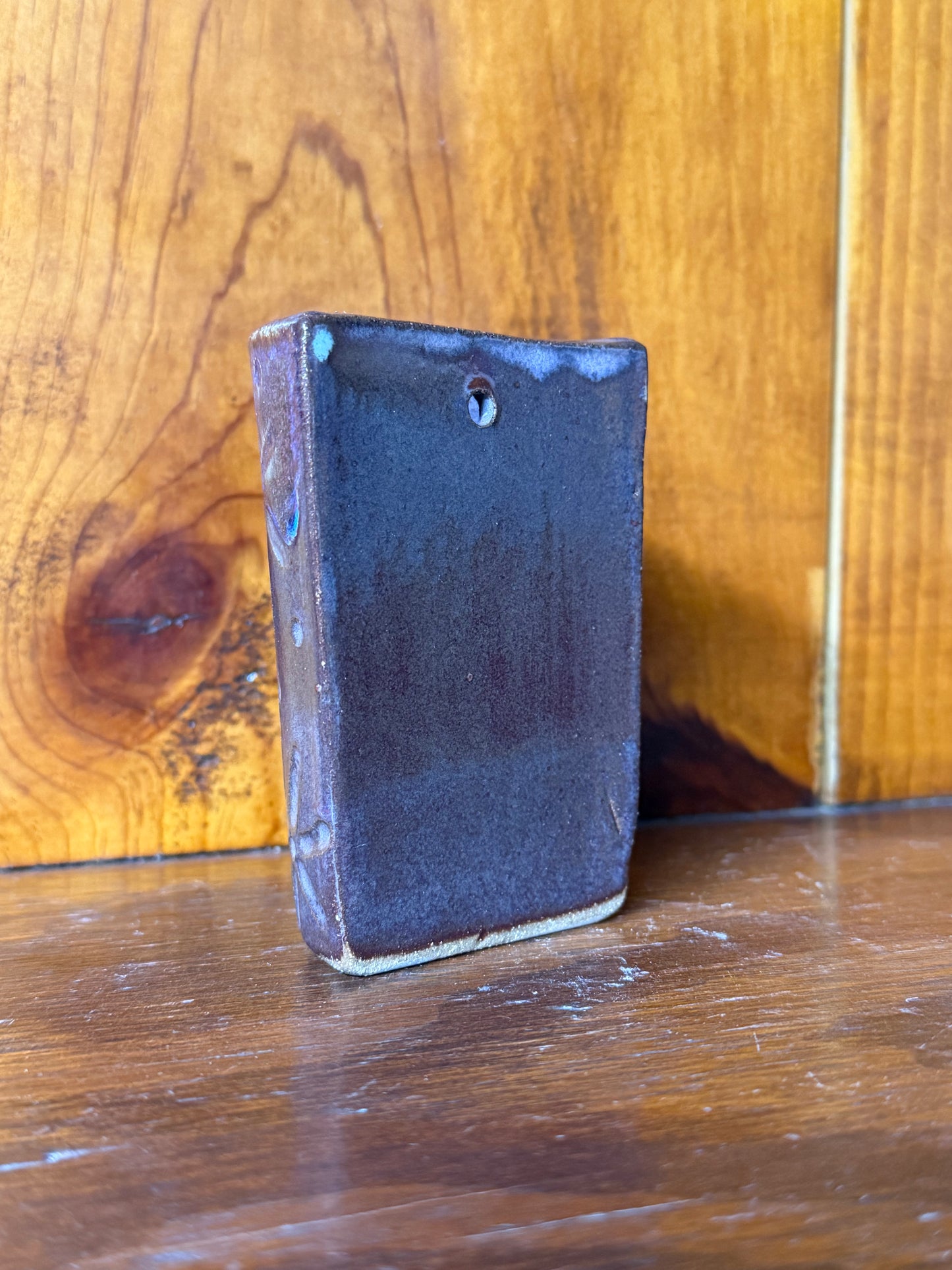 Carved Mini Hanging Wall Vase