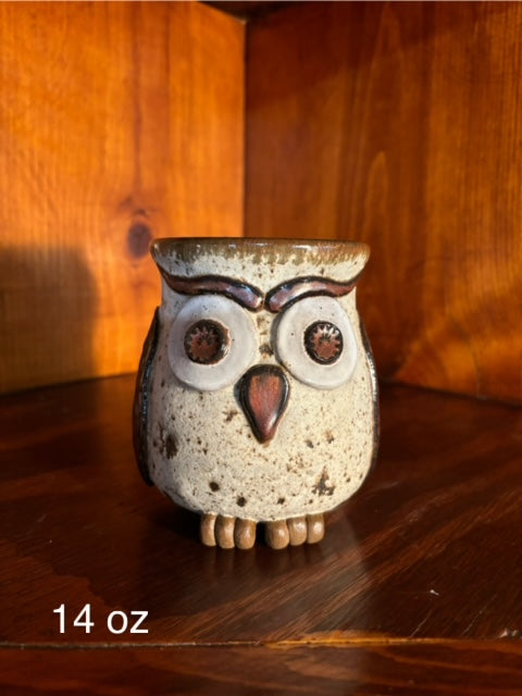 Copper Speckled Owl Mug