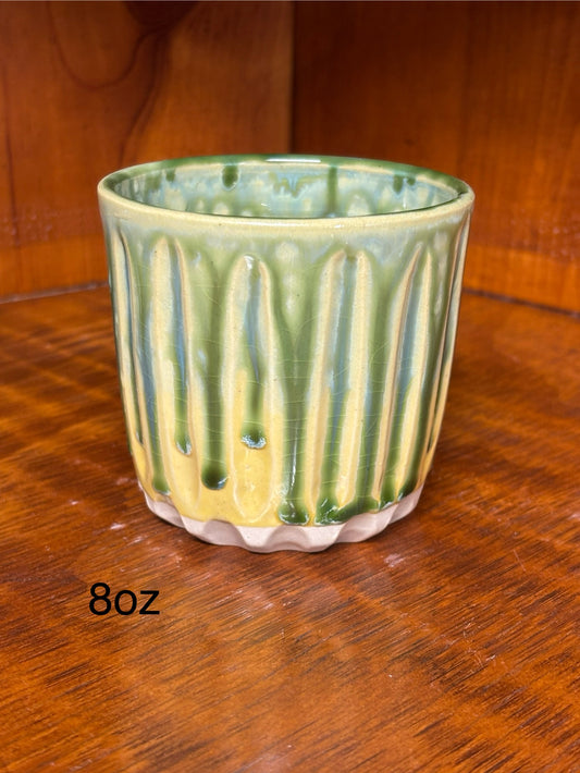 Carved whiskey glass